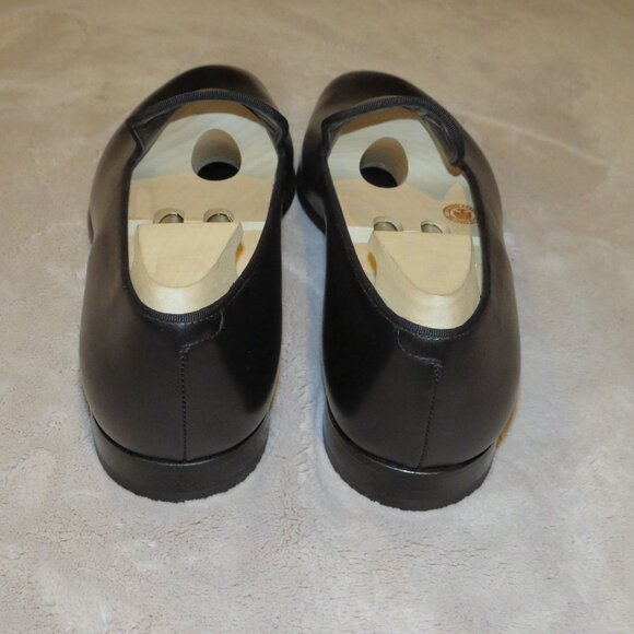 J.M. Weston 911 Black Calf Leather One Piece Formal Loafer 9.5 NWOB Bags & Trees - Picture 7 of 12
